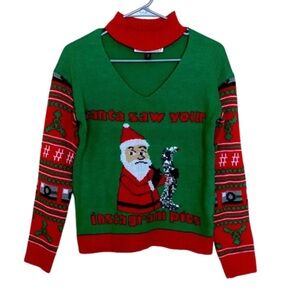 Santa Saw Your Instagram Pics Christmas Sweater